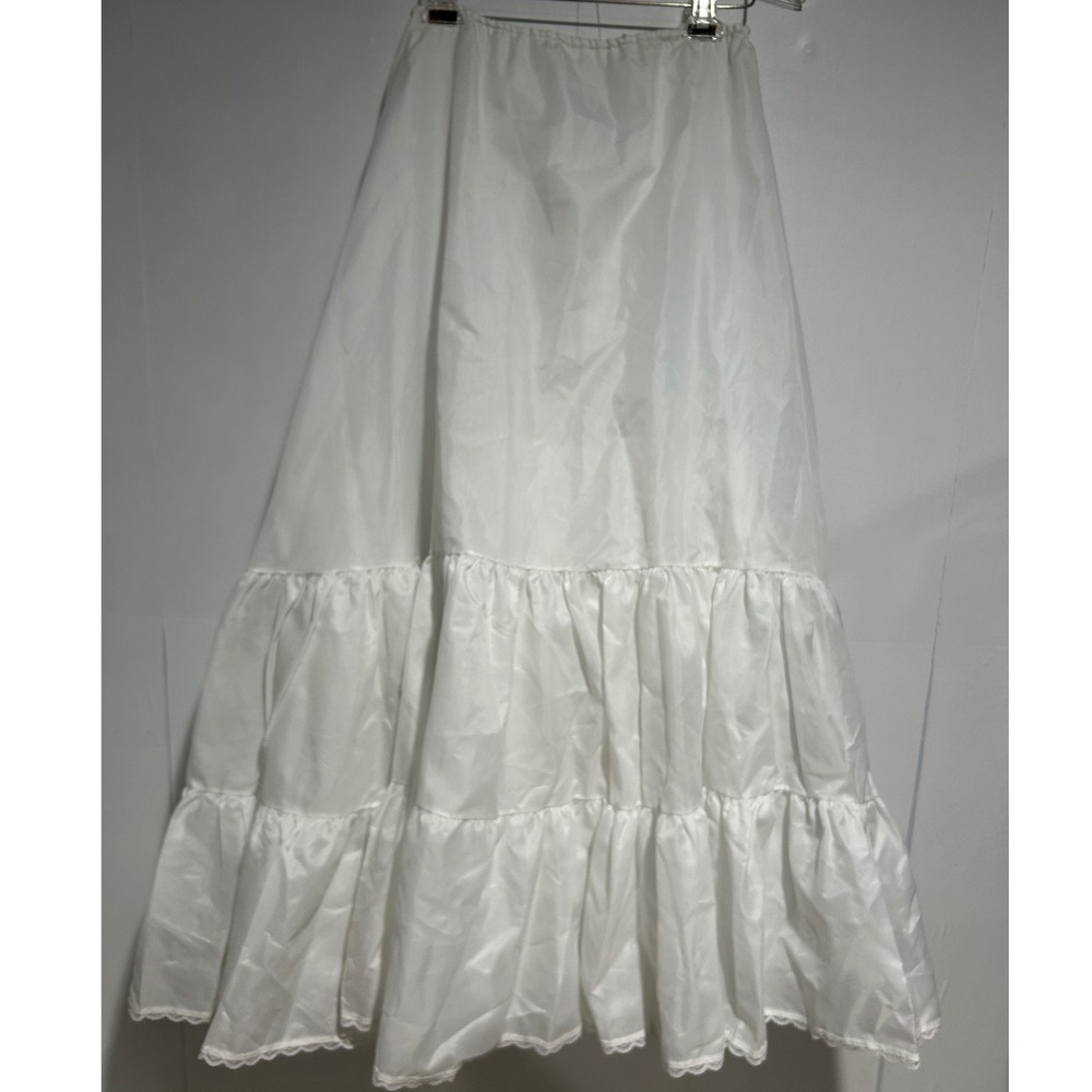Merry Modes Bridals Petticoat Women M White Full Length Tulle Crinoline Skirt